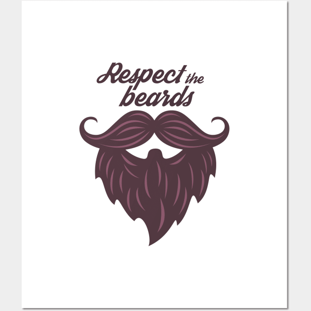 Respect the beard - classical Wall Art by mangobanana